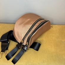 Load image into Gallery viewer, The Roni Nylon Crossbody - Peach + Black -