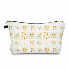 Load image into Gallery viewer, Pouch - Floral Sunflower Bow Squares