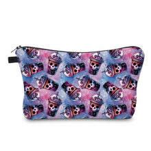 Load image into Gallery viewer, Pouch - Halloween Fall - Skull Purple Blue