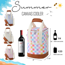 Load image into Gallery viewer, Summer - Canvas Cooler - PREORDER 4/14-4/17