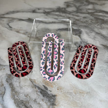 Load image into Gallery viewer, Jumbo Paperclip - Pink Animal Print