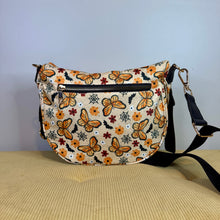 Load image into Gallery viewer, The Roni Nylon Crossbody - Halloween Fall Spiderweb Butterfly