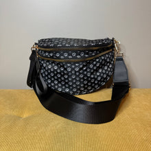 Load image into Gallery viewer, Roni - Nylon Crossbody - Black & Grey Paw -