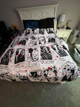 Load image into Gallery viewer, Blanket - Halloween - Blood Splatter Tarot Cards - PREORDER