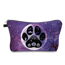 Load image into Gallery viewer, Pouch - Halloween - Paw Print Spooky Woods