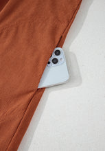 Load image into Gallery viewer, Corduroy Quarter Snap Three-Quarter Sleeve Dress