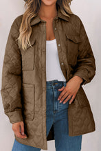 Load image into Gallery viewer, Snap Down Collared Winter Coat