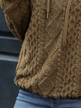 Load image into Gallery viewer, Drawstring Long Sleeve Plush Hoodie