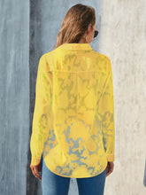 Load image into Gallery viewer, Full Size Collared Neck Long Sleeve Shirt Plus Size