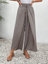 Load image into Gallery viewer, Tied Printed Wide Leg Pants