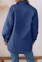 Load image into Gallery viewer, Snap Down Collared Winter Coat