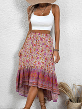 Load image into Gallery viewer, High-Low Elastic Waist Skirt