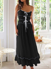 Load image into Gallery viewer, Devine Frill Ruffled Hem Midi Cami Dress