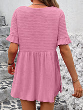 Load image into Gallery viewer, Round Neck Short Sleeve Blouse