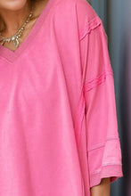Load image into Gallery viewer, Exposed Seam V-Neck Blouse