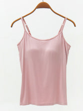 Load image into Gallery viewer, Full Size Adjustable Strap Modal Cami with Bra