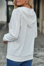 Load image into Gallery viewer, Lace Up Long Sleeve Hoodie