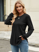 Load image into Gallery viewer, Round Neck Long Sleeve T-Shirt
