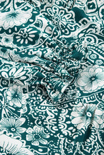 Load image into Gallery viewer, Plus Size Ruffled Printed Flounce Sleeve Dress
