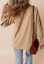 Load image into Gallery viewer, Frill Button Up Long Sleeve Shacket