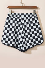 Load image into Gallery viewer, Drawstring Checkered Shorts with Pockets