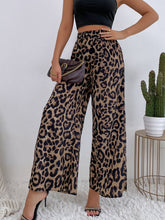 Load image into Gallery viewer, Printed Elastic Waist Wide Leg Pants
