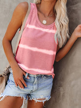 Load image into Gallery viewer, Full Size Tie-Dye Round Neck Tank