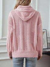 Load image into Gallery viewer, Drawstring Long Sleeve Hooded Sweater