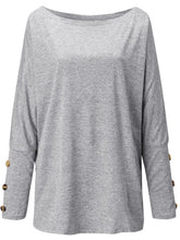 Load image into Gallery viewer, One Shoulder Long Sleeve T-Shirt