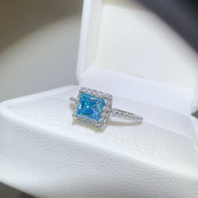 Load image into Gallery viewer, 2 Carat Moissanite 925 Sterling Silver Square Shape Ring
