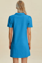Load image into Gallery viewer, Double Take Full Size Texture Short Sleeve Dress