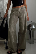 Load image into Gallery viewer, Wide Leg Jeans with Pockets
