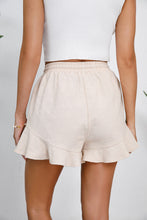 Load image into Gallery viewer, Full Size Drawstring Ruffle Hem Shorts