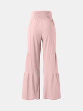 Load image into Gallery viewer, Tied Ruched Wide Leg Pants