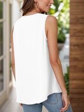 Load image into Gallery viewer, Full Size Ruched V-Neck Tank