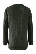 Load image into Gallery viewer, Full Size Textured Open Front Long Sleeve Cardigan