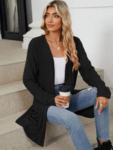 Load image into Gallery viewer, Pocketed Open Front Long Sleeve Cardigan
