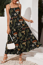 Load image into Gallery viewer, Tiered Printed Square Neck Cami Dress