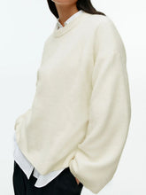 Load image into Gallery viewer, Round Neck Drop Shoulder Sweater