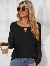 Load image into Gallery viewer, Cutout Round Neck Long Sleeve T-Shirt