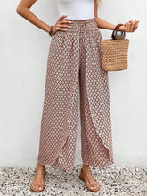 Load image into Gallery viewer, Tied Printed Wide Leg Pants