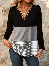 Load image into Gallery viewer, Notched Long Sleeve T-Shirt