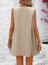 Load image into Gallery viewer, V-Neck Sleeveless Mini Dress