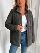 Load image into Gallery viewer, Ivy Lane Zip Up Long Sleeve Fuzzy Jacket