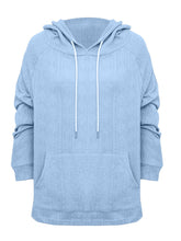 Load image into Gallery viewer, Full Size Drawstring Long Sleeve Hoodie