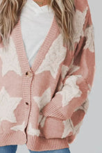 Load image into Gallery viewer, Star Button Up Long Sleeve Cardigan