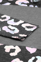 Load image into Gallery viewer, Plus Size Leopard Dropped Shoulder Long Sleeve Hoodie