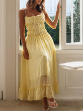 Load image into Gallery viewer, Devine Frill Ruffled Hem Midi Cami Dress