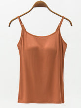 Load image into Gallery viewer, Full Size Adjustable Strap Modal Cami with Bra
