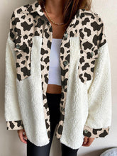 Load image into Gallery viewer, Fuzzy Button Up Long Sleeve Jacket